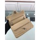 Replica Chevron Jumbo Flap Bag A01112 Apricot