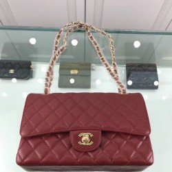 Replica Classic Jumbo Flap Bag A01112  Caviar Leather Claret
