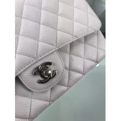 Replica Classic Jumbo Flap Bag A01112  Caviar Leather White