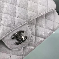 Replica Classic Jumbo Flap Bag A01112  Caviar Leather White