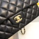 Replica Classic Small Flap Bag A1117 Black Glod Hardware