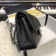 Replica Classic Small Flap Bag A1117 Black Silver Hardware