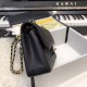 Fake Classic Small Flap Bag A1117 Caviar Leather Black Replica