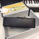 Fake Classic Small Flap Bag A1117 Caviar Leather Black Replica