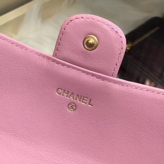 Replica Chevron Long Wallet A31506 Pink