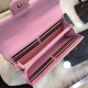 Replica Chevron Long Wallet A31506 Pink