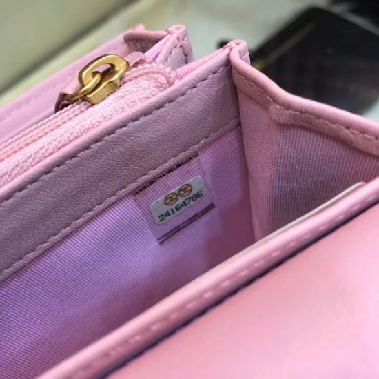 Replica Chevron Long Wallet A31506 Pink