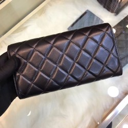 Replica Quilted Lambskin Leather Long Wallet A31506