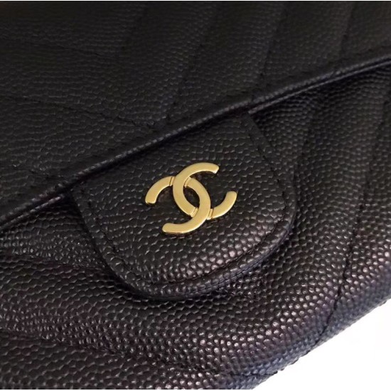 Replica Long Wallet Caviar Leather A31506 Black