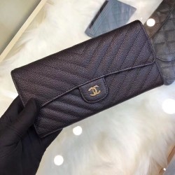 Replica Long Wallet Caviar Leather A31506 Black