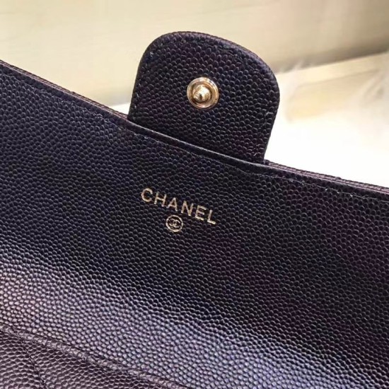 Replica Long Wallet Caviar Leather A31506 Black