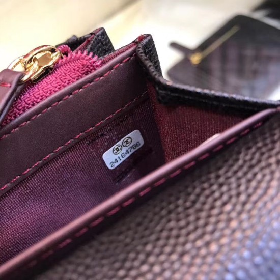 Replica Long Wallet Caviar Leather A31506 Black