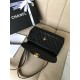 Fake Lambskin Plain Shoulder Bags AS0416 Black Replica