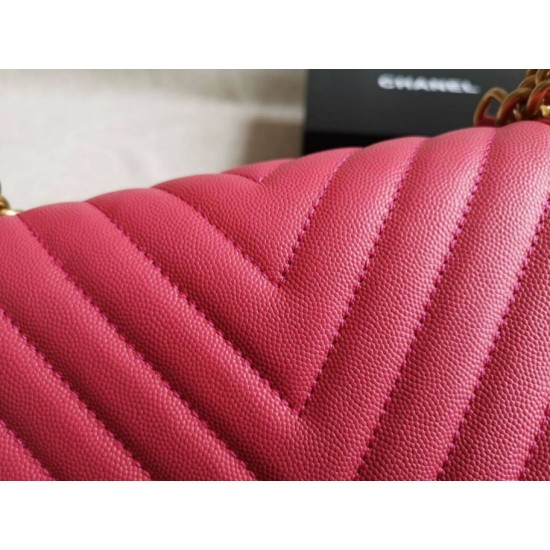 Fake Boy Classic Chevron Flap Bag A67086 Red Replica
