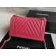 Fake Boy Classic Chevron Flap Bag A67086 Red Replica