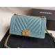 Replica Boy Classic Flap Bag A67086 Blue Lambskin