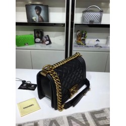 Fake Small Boy Flap Shoulder Bag A67085 Black Replica