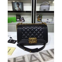 Fake Small Boy Flap Shoulder Bag A67085 Black Replica
