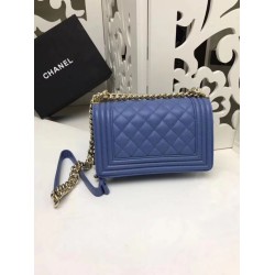 Replica Small Boy Flap Shoulder Bag A67085 Blue