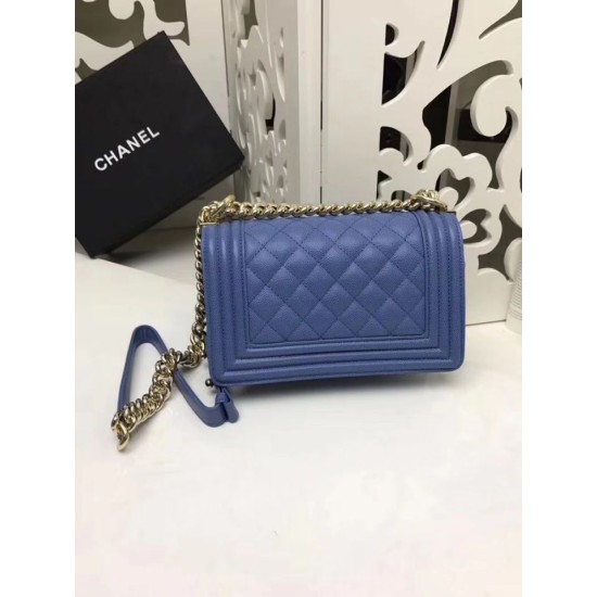 Replica Small Boy Flap Shoulder Bag A67085 Blue