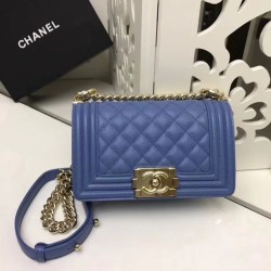 Replica Small Boy Flap Shoulder Bag A67085 Blue