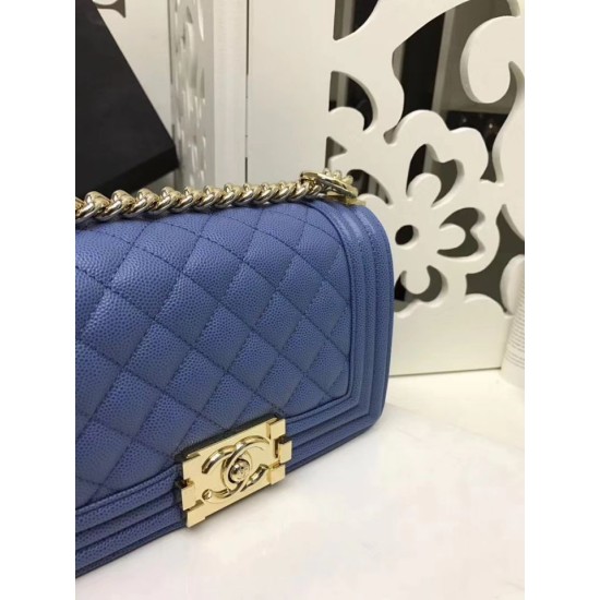 Replica Small Boy Flap Shoulder Bag A67085 Blue