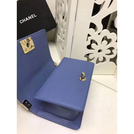 Replica Small Boy Flap Shoulder Bag A67085 Blue