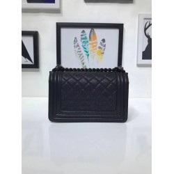 Replica Small Boy Flap Shoulder Bag A67085 Black Burgundy