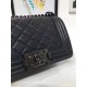 Replica Small Boy Flap Shoulder Bag A67085 Black Burgundy
