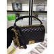 Fake Medium Boy Flap Shoulder Bag A67086 Black Replica