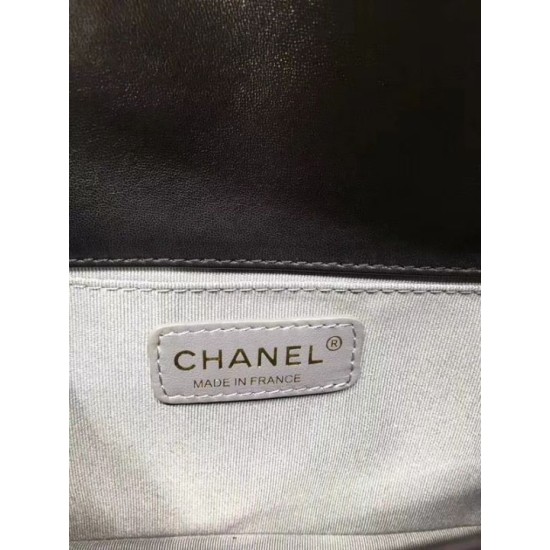 Fake Medium Boy Flap Shoulder Bag A67086 Black Replica
