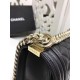 Replica Medium Boy Flap Shoulder Bag A67086 Black Gold Hardware