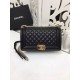 Replica Medium Boy Flap Shoulder Bag A67086 Black Gold Hardware