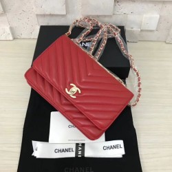 Replica Classic Flap Charms Wallet Woc A33814 Red