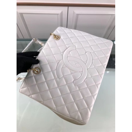 Fake GST Shopping Tote Bag Caviar Leather A50995 Beige Replica Fake GST Shopping Tote Bag Caviar Leather A50995 Beige Replica