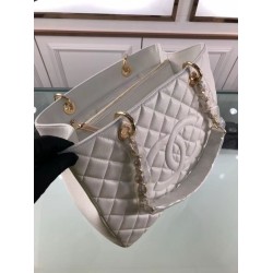 Fake GST Shopping Tote Bag Caviar Leather A50995 Beige Replica