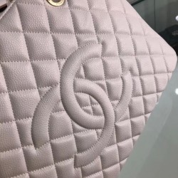 Fake GST Shopping Tote Bag Caviar Leather A50995 Beige Replica