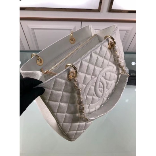 Fake GST Shopping Tote Bag Caviar Leather A50995 Beige Replica Fake GST Shopping Tote Bag Caviar Leather A50995 Beige Replica