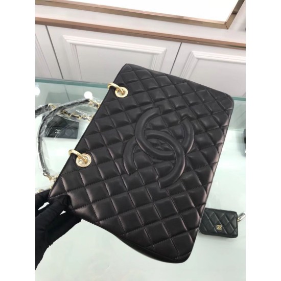 Replica GST Shopping Tote Bag Lambskin A50995 Black Replica GST Shopping Tote Bag Lambskin A50995 Black