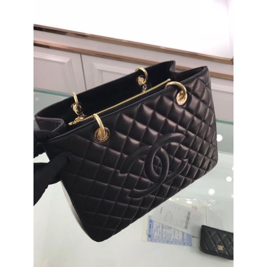 Replica GST Shopping Tote Bag Lambskin A50995 Black Replica GST Shopping Tote Bag Lambskin A50995 Black
