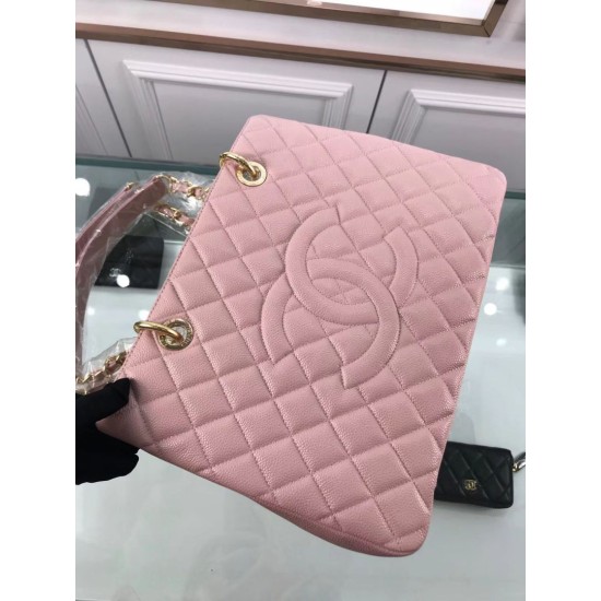 Fake GST Shopping Tote Bag Caviar Leather A50995 Pink Replica Replica GST Shopping Tote Bag Caviar Leather A50995 Pink