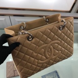 Replica GST Shopping Tote Bag Lambskin A50995 Apricot