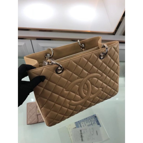 Replica GST Shopping Tote Bag Lambskin A50995 Apricot Replica GST Shopping Tote Bag Lambskin A50995 Apricot