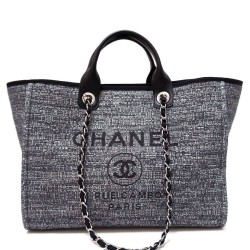 Replica Canvas Large Deauville Tote A66942 Gray