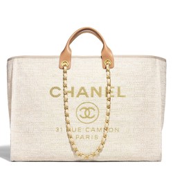 Replica Canvas Large Deauville Tote A66942 Cream