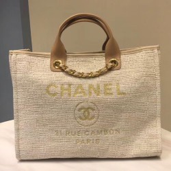 Replica Canvas Large Deauville Tote A66942 Cream