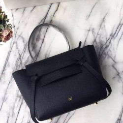 Replica Celine Mini Belt Tote Bag In Black Epsom Leather