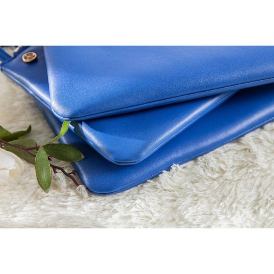 Replica Celine Large Trio Crossbody Bag In Blue Calfskin Replica Celine Large Trio Crossbody Bag In Blue Calfskin