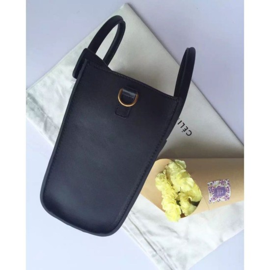 Replica Celine Nano Luggage Bag In Black Calfskin Replica Celine Nano Luggage Bag In Black Calfskin