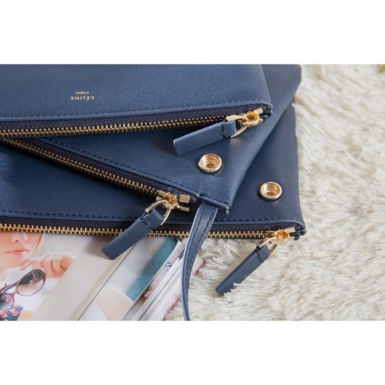 Replica Celine Small Trio Crossbody Bag In Royalblue Calfskin Replica Celine Small Trio Crossbody Bag In Royalblue Calfskin